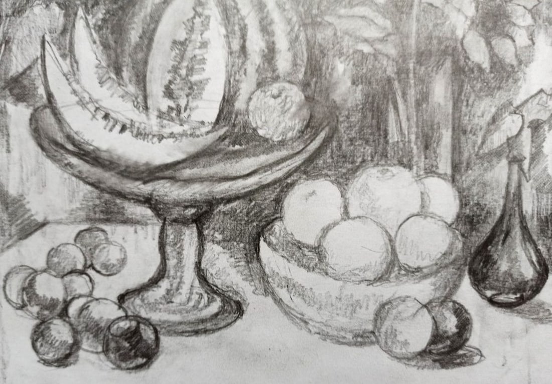 Pencil painting Still life Peter Tovpev - 3