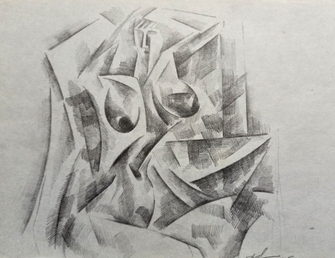 Abstract pencil painting Portrait of a naked girl Peter Tovpev: Title: Abstract pencil painting Portrait of a naked girl Peter Tovpev Description: NoDobr 583 *** ABOUT THIS PAINTING *** * TITLE: "Portrait of a naked girl" * ARTISTS: Peter Tovpev * SIZE: 21x22