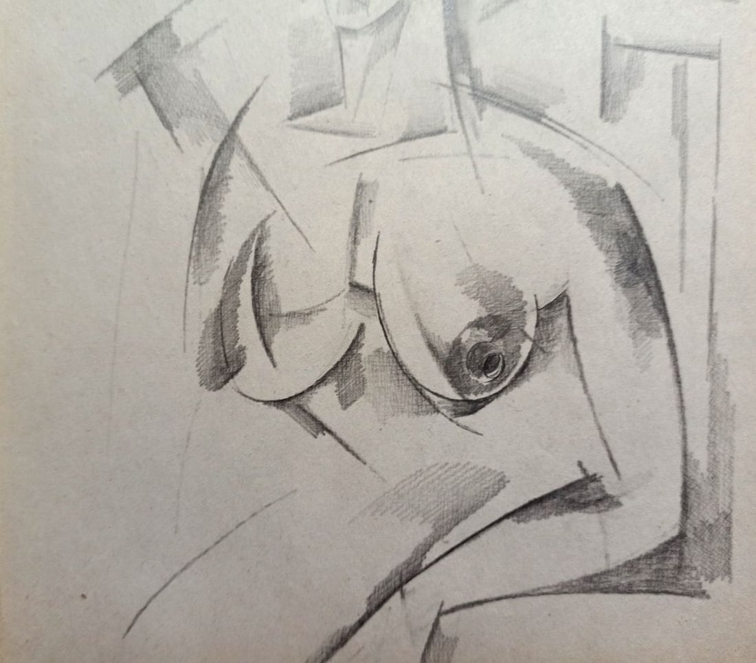 Abstract painting Portrait of a naked girl Peter Tovpev - 3