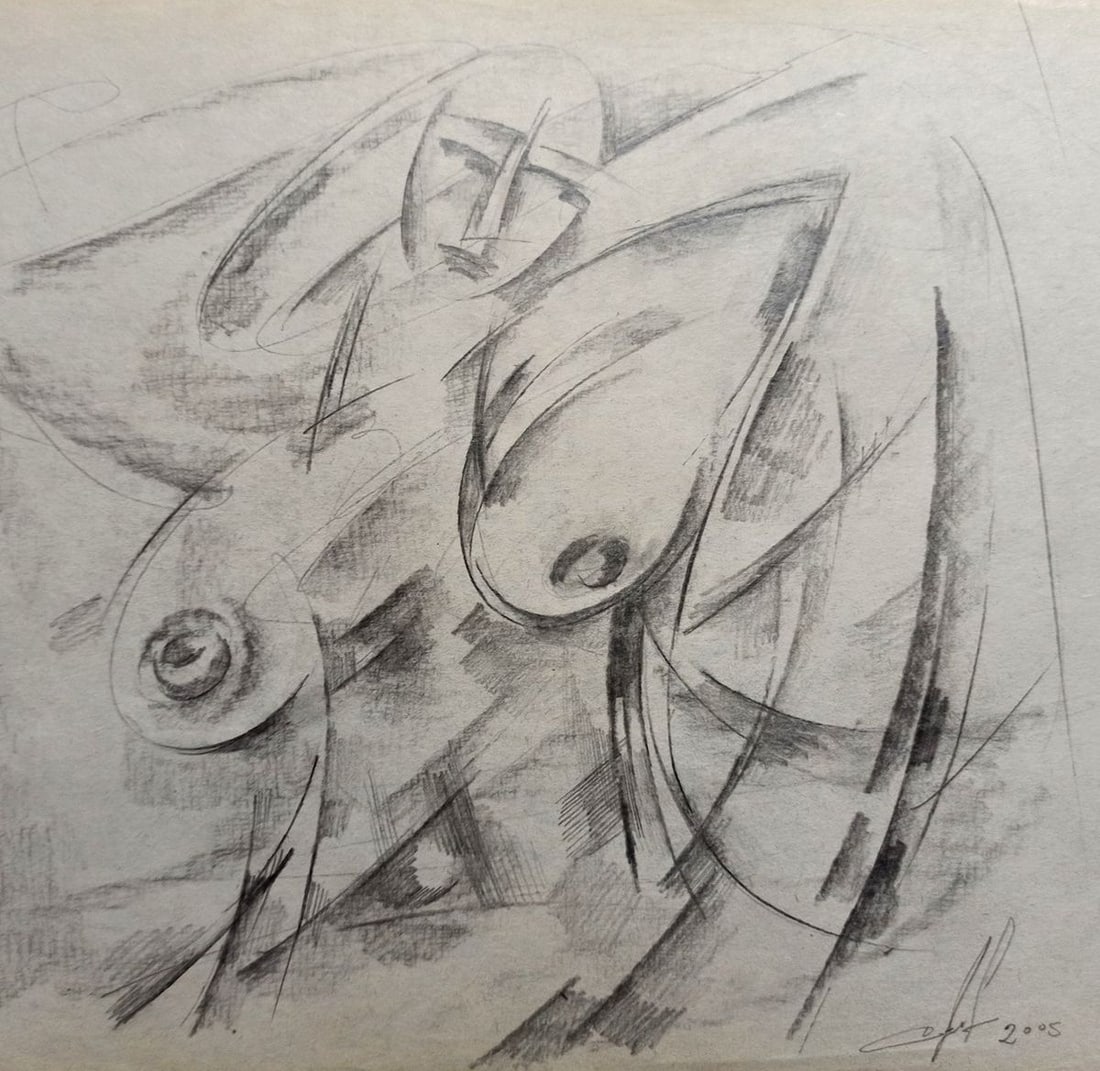 Abstract pencil painting Portrait of a naked girl Peter Tovpev: Title: Abstract pencil painting Portrait of a naked girl Peter Tovpev Description: NoDobr 589 *** ABOUT THIS PAINTING *** * TITLE: "Portrait of a naked girl" * ARTISTS: Peter Tovpev * SIZE: 21x23 cm/'