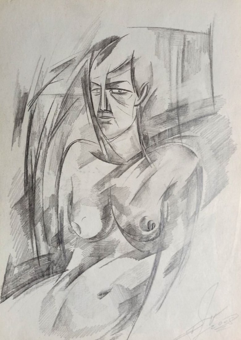 Abstract painting Portrait of a naked girl Peter Tovpev: Title: Abstract painting Portrait of a naked girl Peter Tovpev Description: NoDobr 590 *** ABOUT THIS PAINTING *** * TITLE: "Portrait of a naked girl" * ARTISTS: Peter Tovpev * SIZE: 30x20