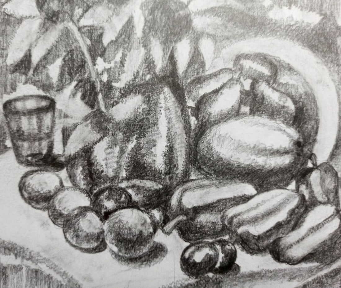 Pencil painting Still life Peter Tovpev - 3