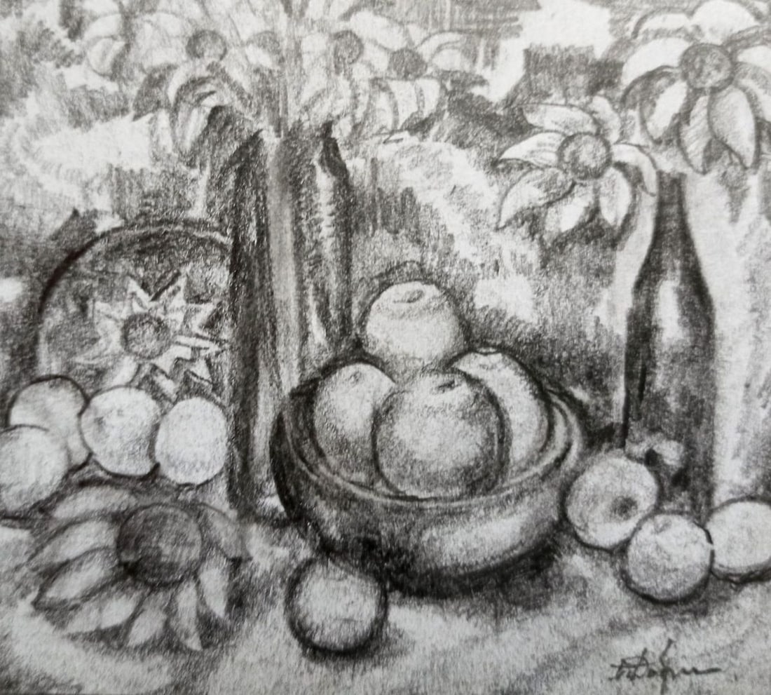 Pencil painting Still life Peter Tovpev - 2