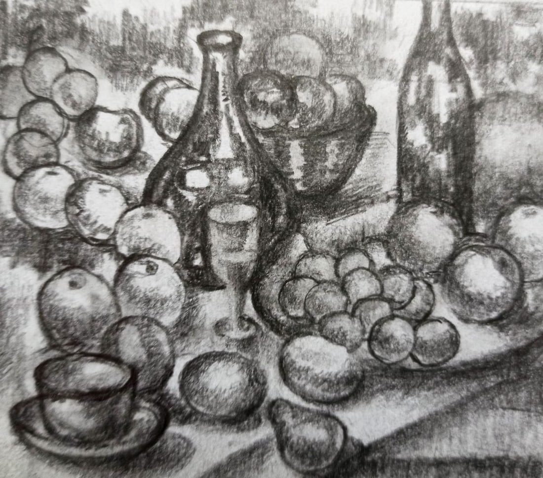 Pencil painting Still life Peter Tovpev - 3