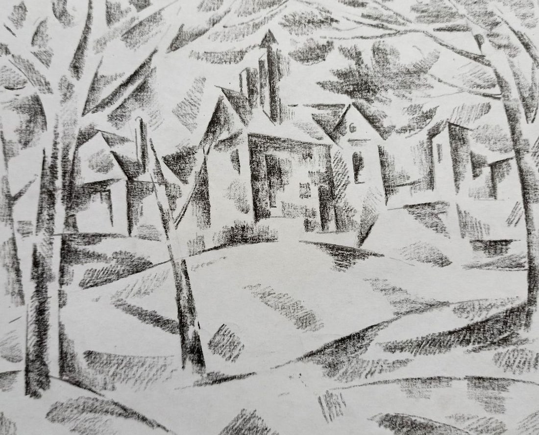 Abstract pencil painting City landscape Peter Tovpev: Title: Abstract pencil painting City landscape Peter Tovpev Description: NoDobr 602 *** ABOUT THIS PAINTING *** * TITLE: "City landscape" * ARTISTS: Peter Tovpev * SIZE: 19x22 cm/'7.48x8.66 inches' *