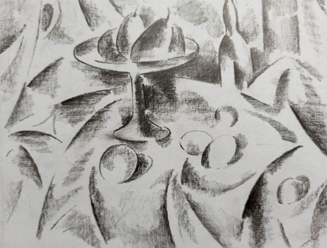 Abstract pencil painting Still life Peter Tovpev - 3