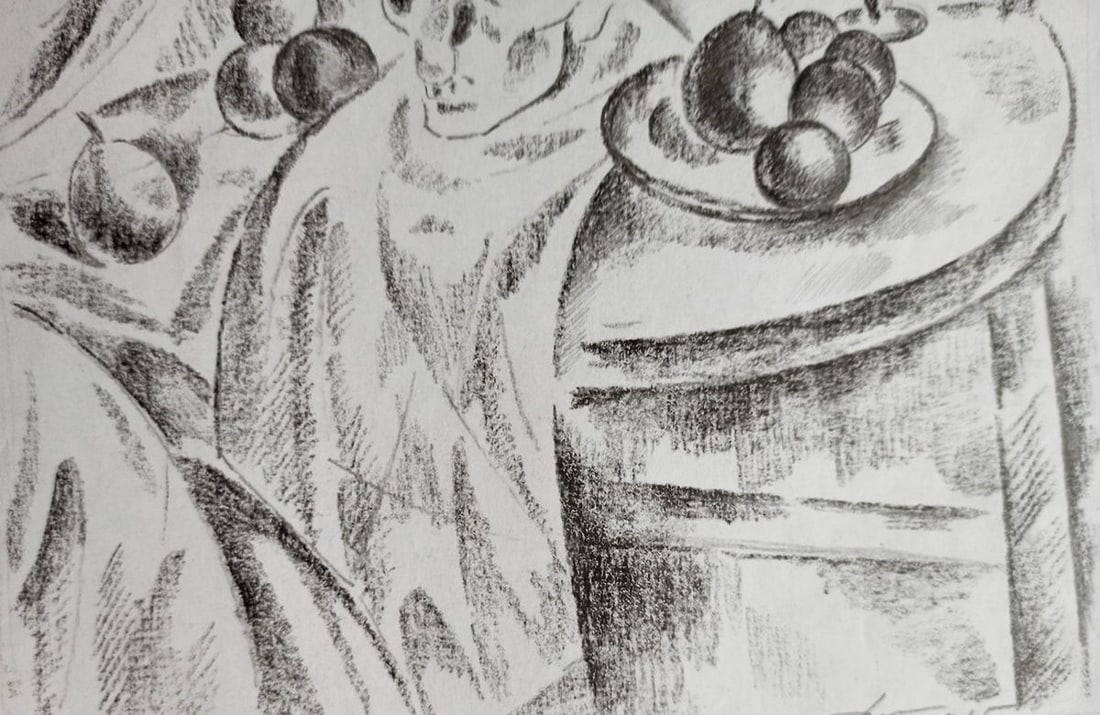 Abstract pencil painting Still life Peter Tovpev - 3