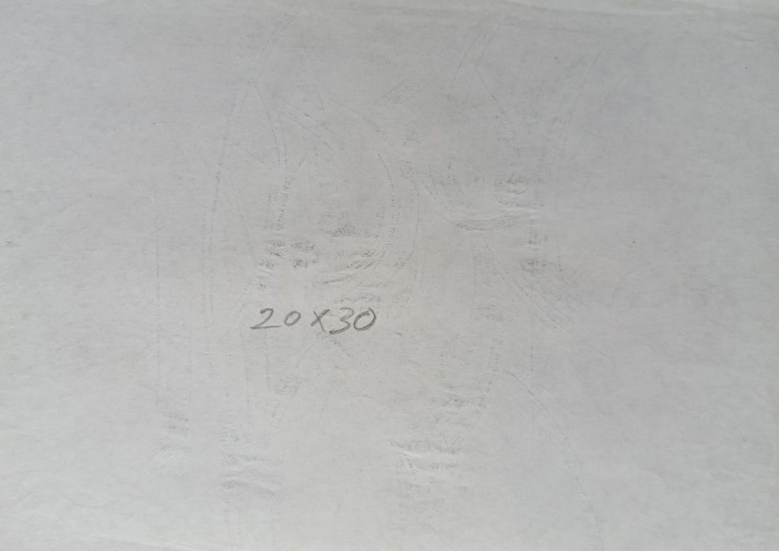 Abstract pencil painting Portrait of a naked girl Peter Tovpev - 4