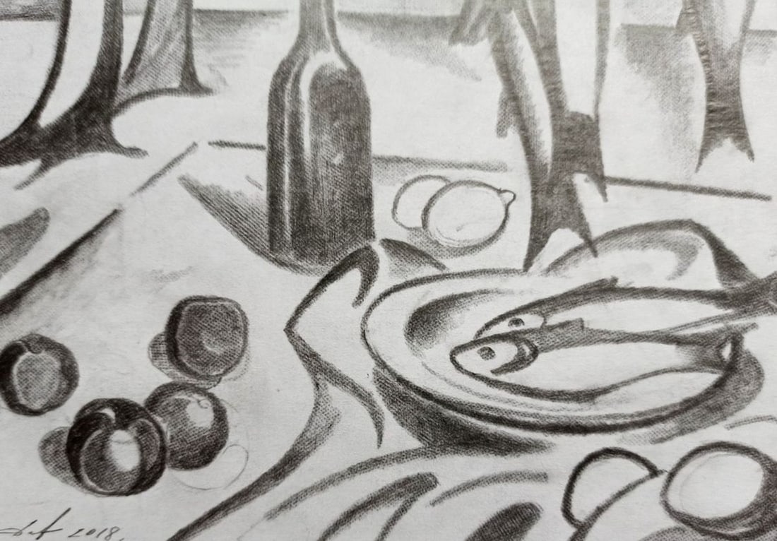 Pencil painting Still life Peter Tovpev - 3