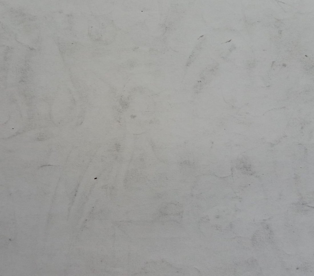 Abstract pencil painting Naked girl at the table Peter Tovpev - 4