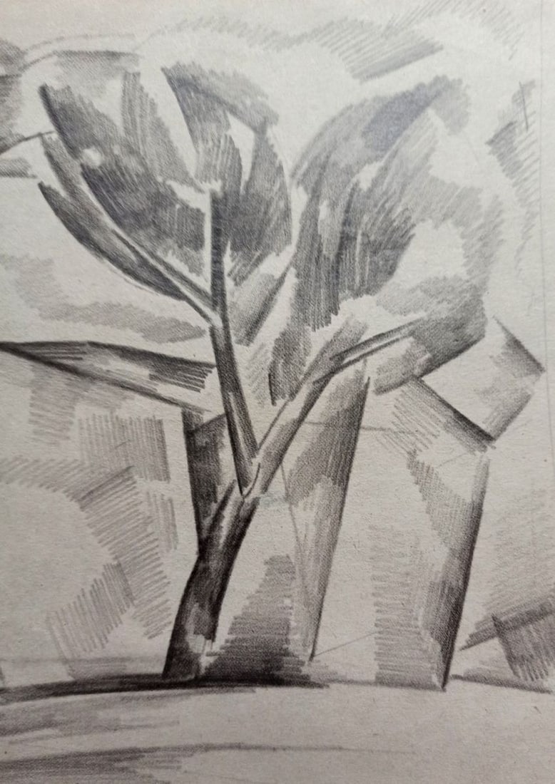 Abstract pencil painting Summer day Peter Tovpev - 3