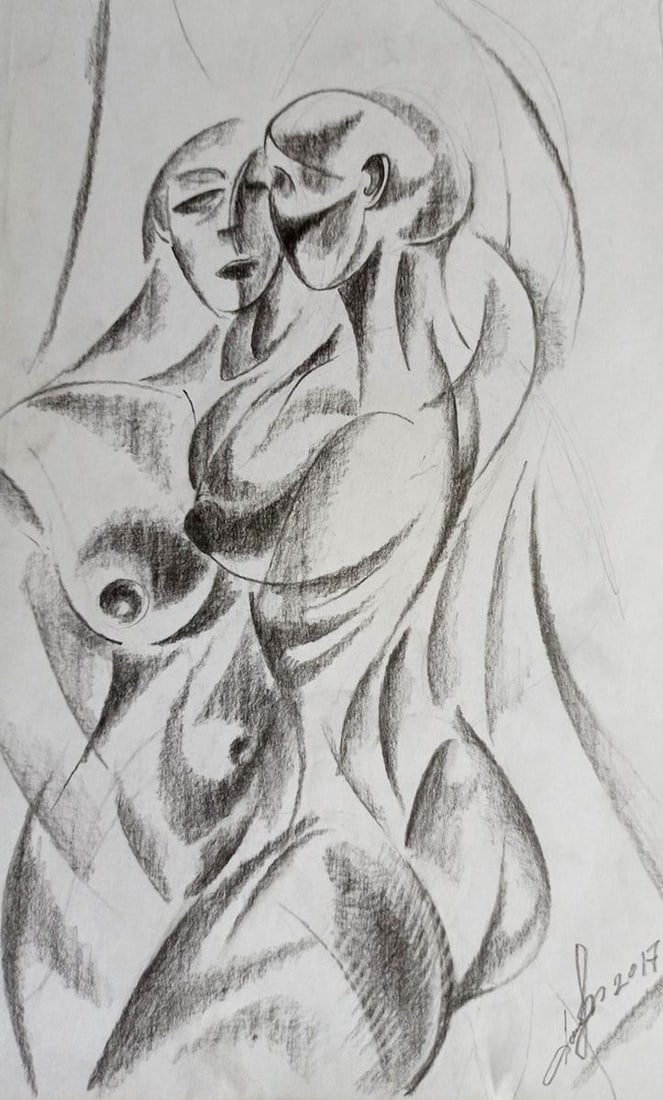 Abstract pencil painting Naked girls Peter Tovpev: Title: Abstract pencil painting Naked girls Peter Tovpev Description: NoDobr 668 *** ABOUT THIS PAINTING *** * TITLE: "Naked girls" * ARTISTS: Peter Tovpev * SIZE: 30x20 cm/'11.81x7.87 inches' *