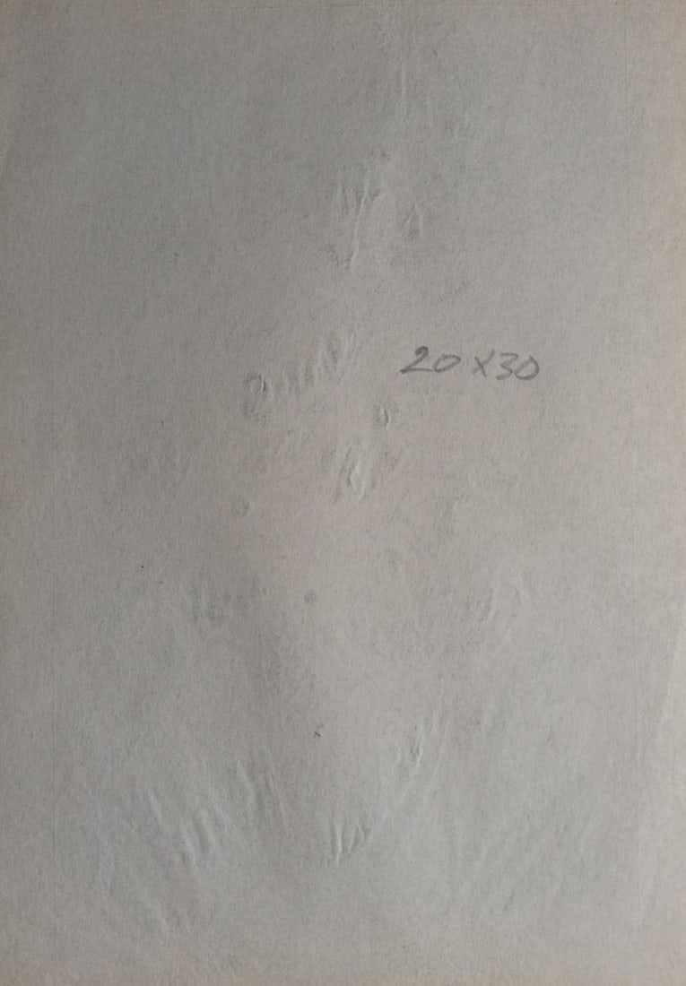 Abstract pencil painting Portrait of a naked girl Peter Tovpev - 4