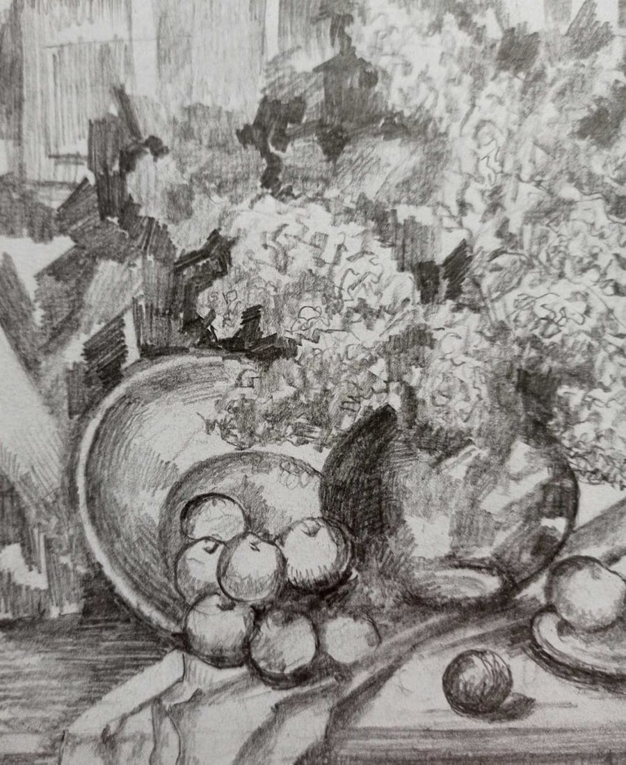 Pencil painting Still life Peter Tovpev - 2