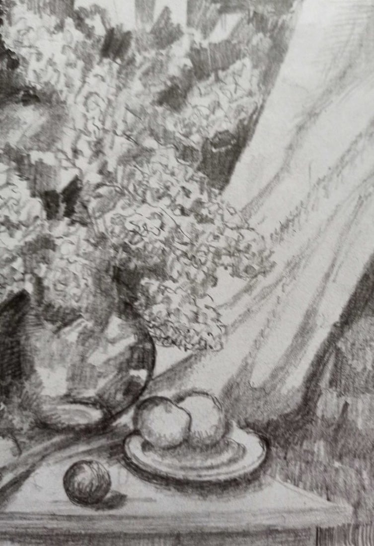Pencil painting Still life Peter Tovpev - 3