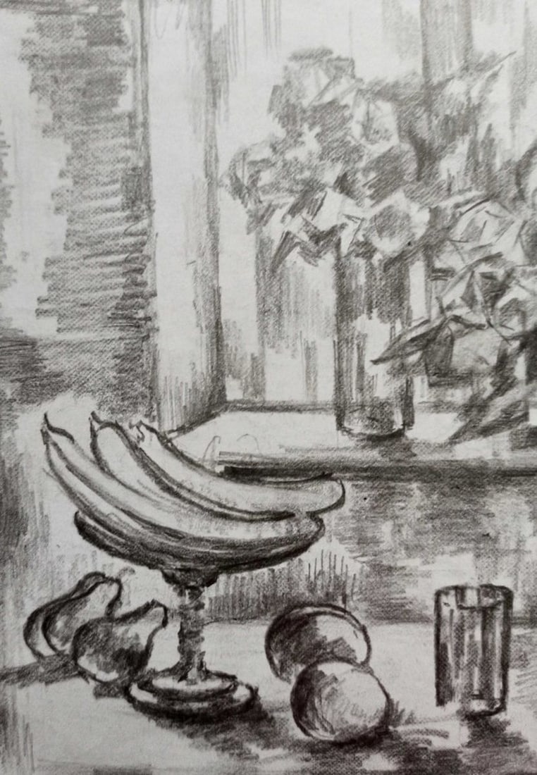 Pencil painting Still life Peter Tovpev - 2