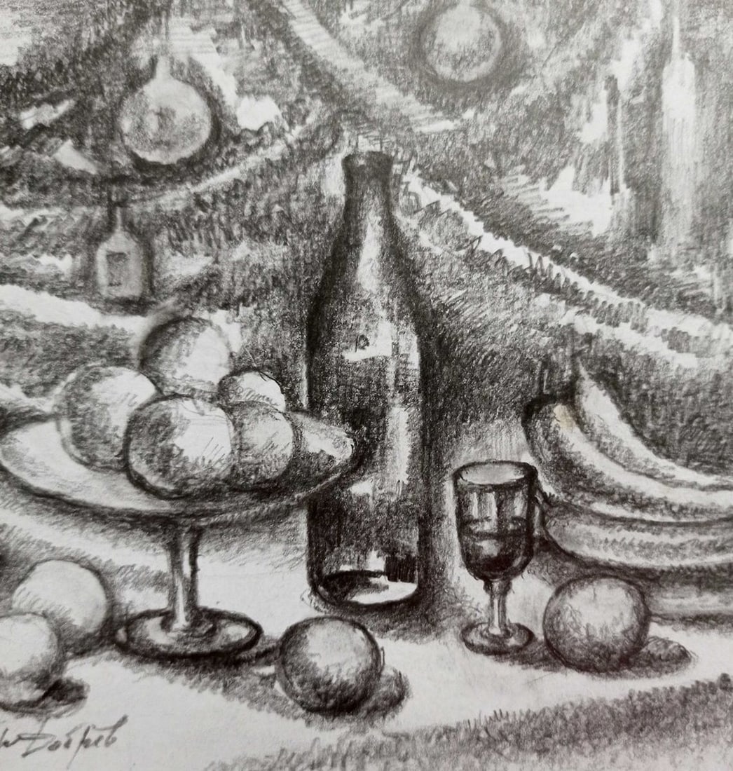 Pencil painting Still life Peter Tovpev - 3