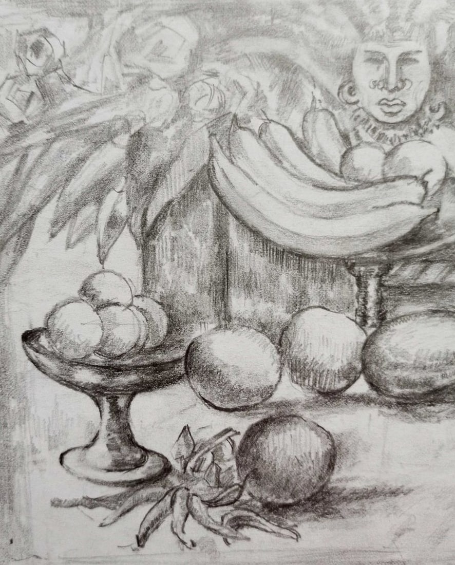 Pencil painting Still life Peter Tovpev - 2