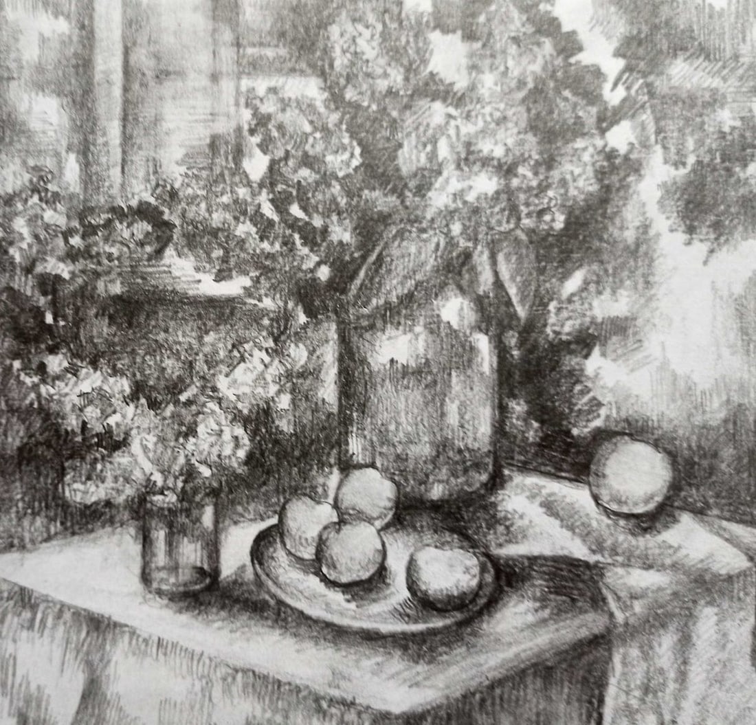 Pencil painting Still life Peter Tovpev (1 of 4)