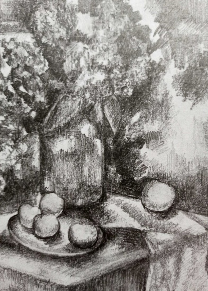 Pencil painting Still life Peter Tovpev - 3