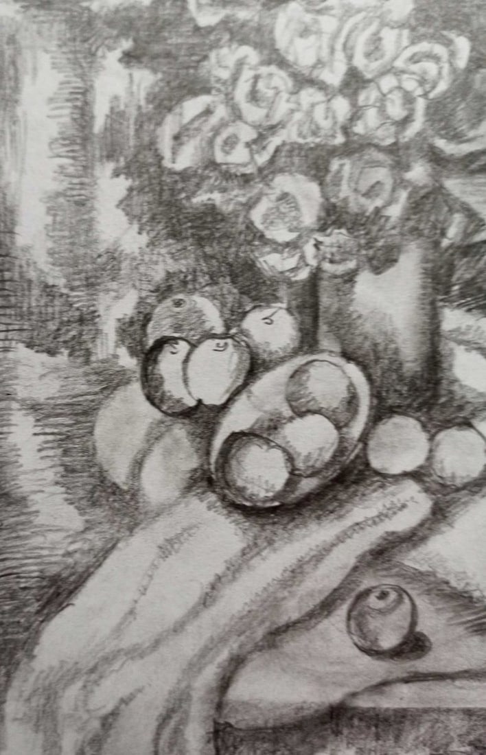 Pencil painting Still life Peter Tovpev - 2