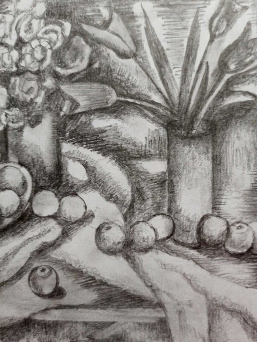 Pencil painting Still life Peter Tovpev - 3