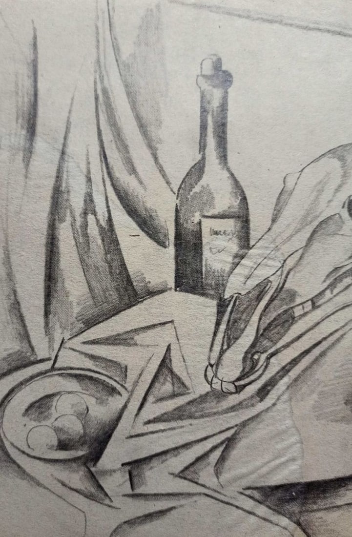 Abstract pencil painting Still life Peter Tovpev - 2