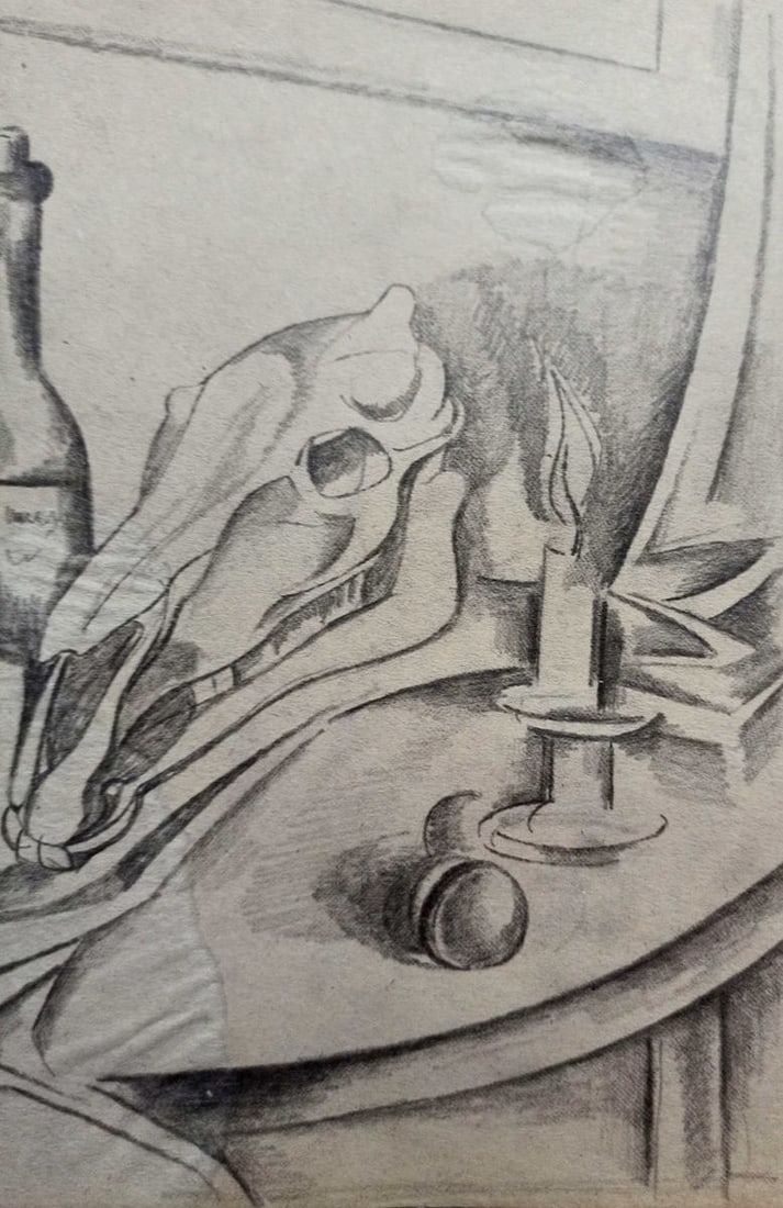 Abstract pencil painting Still life Peter Tovpev - 3