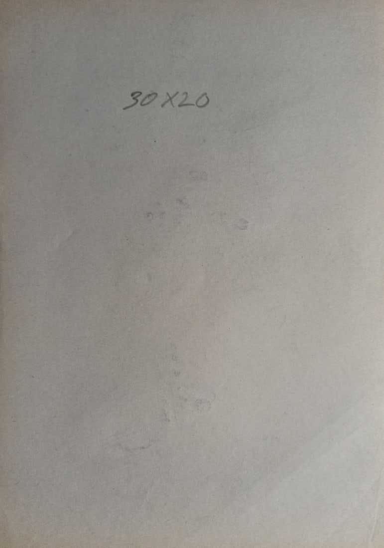Abstract pencil painting Portrait of a naked girl Peter Tovpev - 4