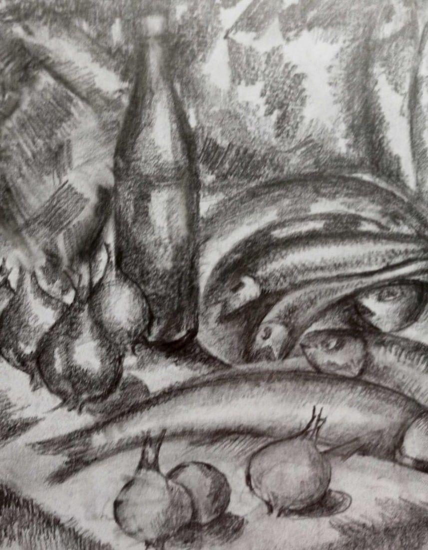 Pencil painting Still life Peter Tovpev - 2