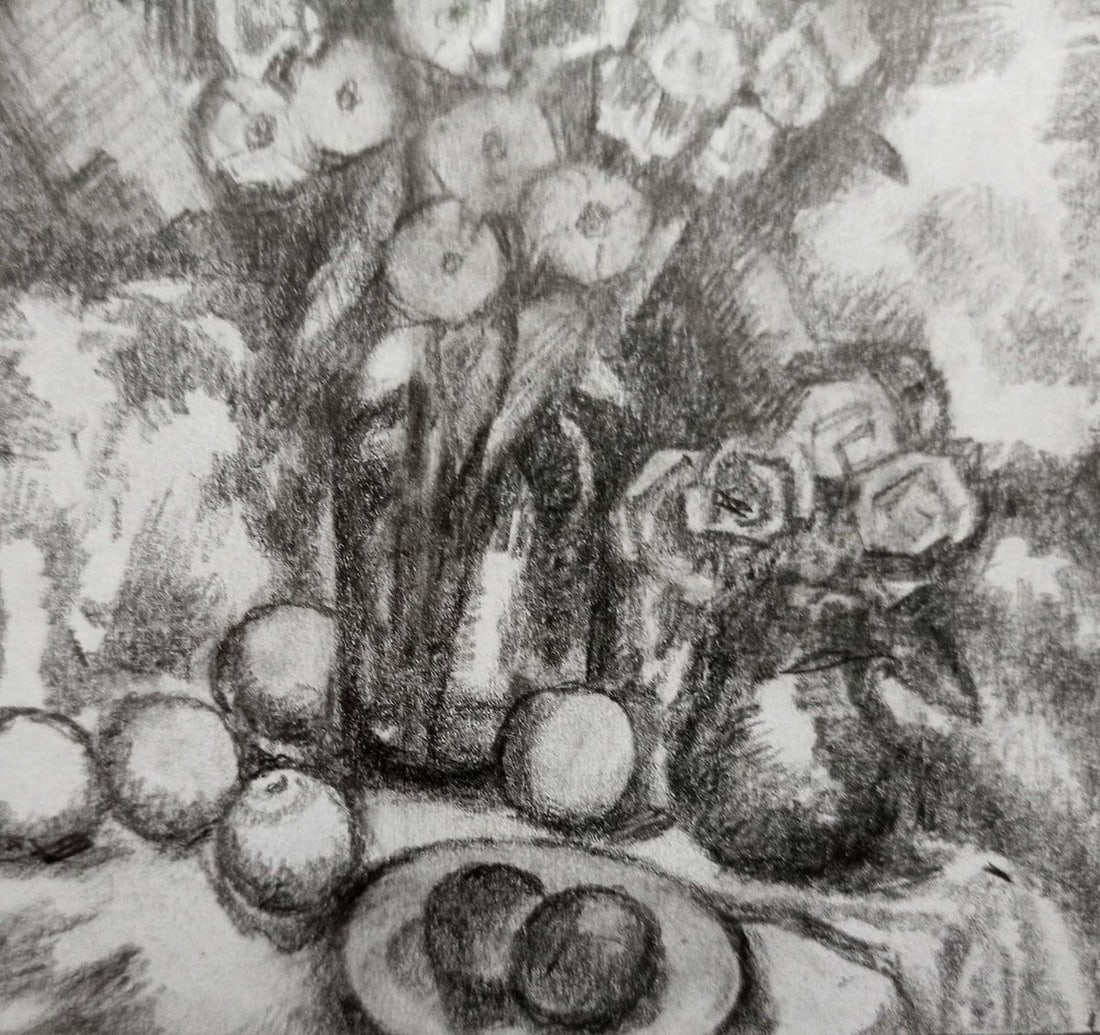 Pencil painting Still life Peter Tovpev - 3