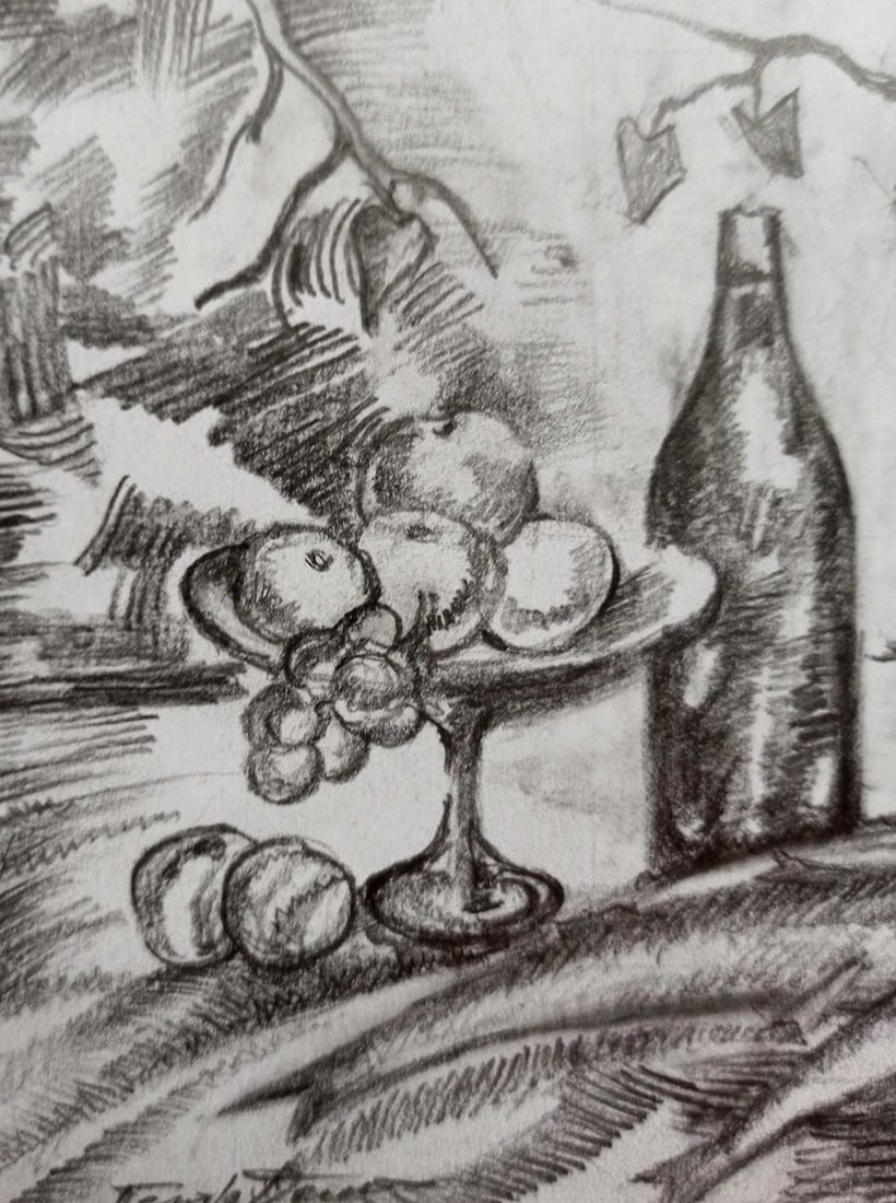 Pencil painting Still life Peter Tovpev - 2