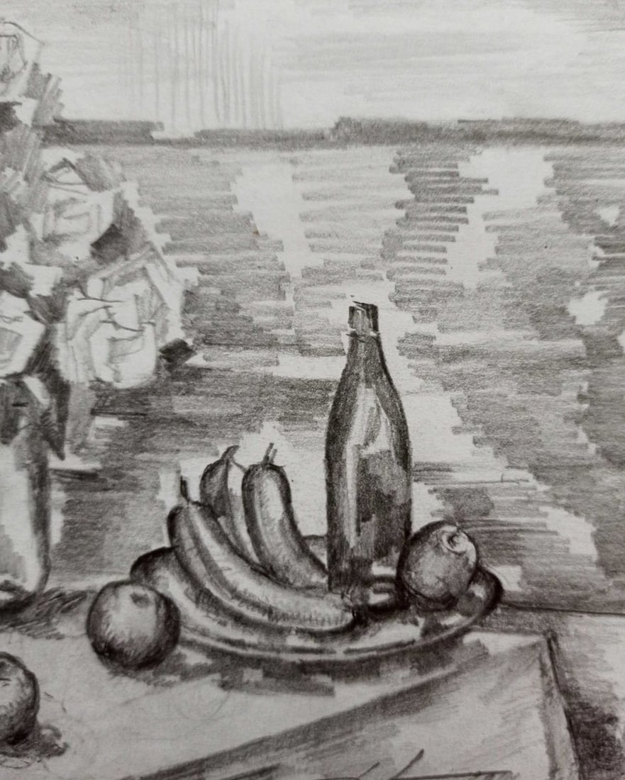 Pencil painting Still life Peter Tovpev - 3