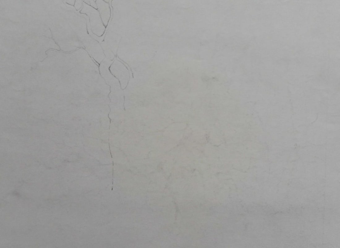 Pencil painting Forest landscape Peter Tovpev - 4