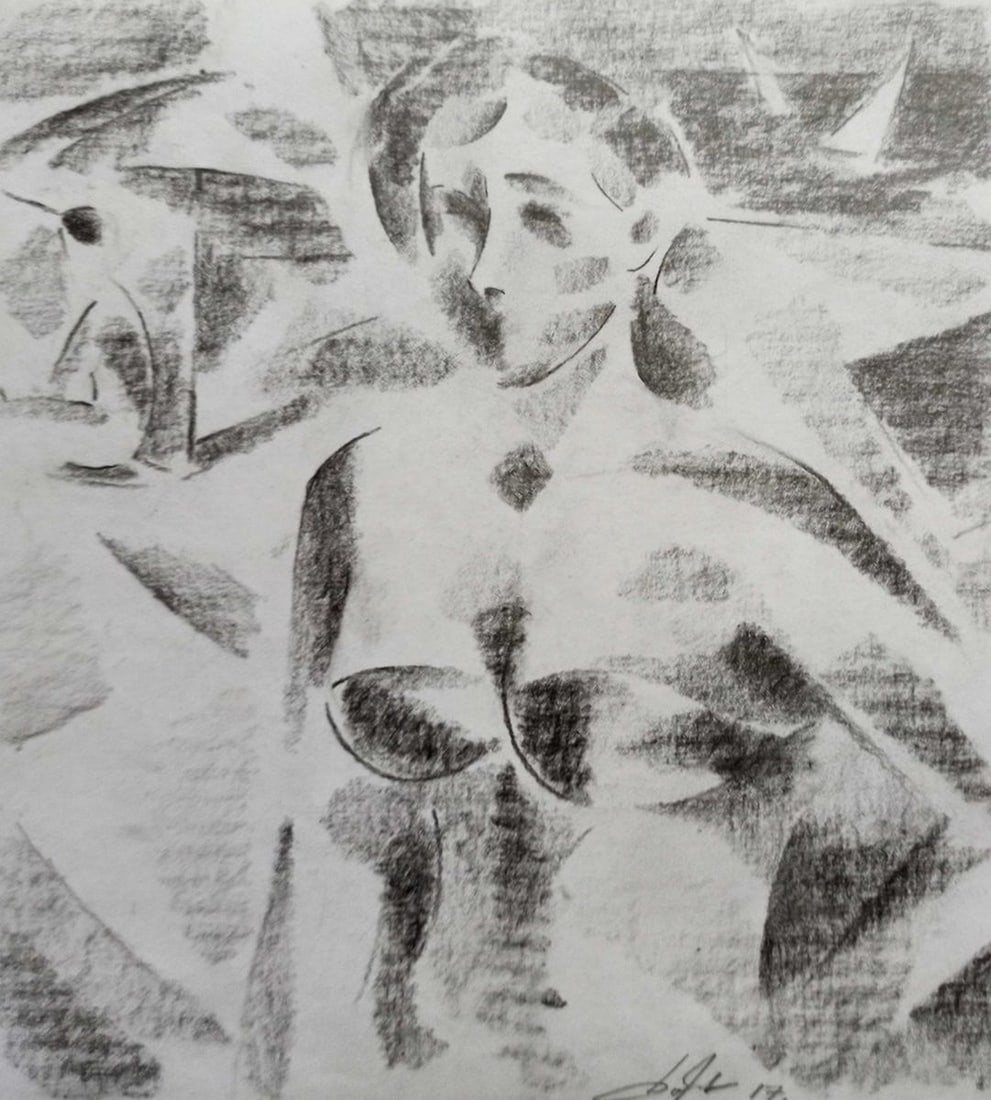 Abstract pencil painting Portrait of a girl Peter Tovpev: Title: Abstract pencil painting Portrait of a girl Peter Tovpev Description: NoDobr 717 *** ABOUT THIS PAINTING *** * TITLE: "Portrait of a girl" * ARTISTS: Peter Tovpev * SIZE: 20x16 cm/'7.87x6.29