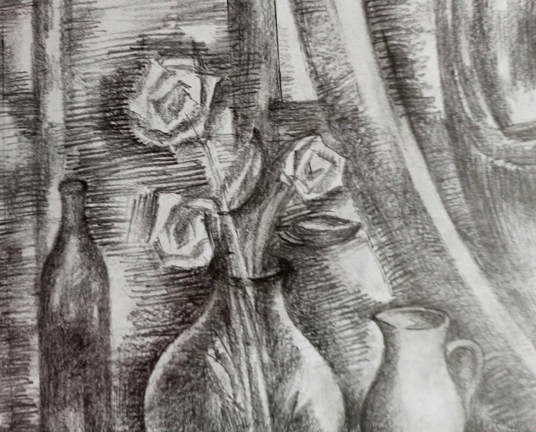 Pencil painting Still life Peter Tovpev - 2