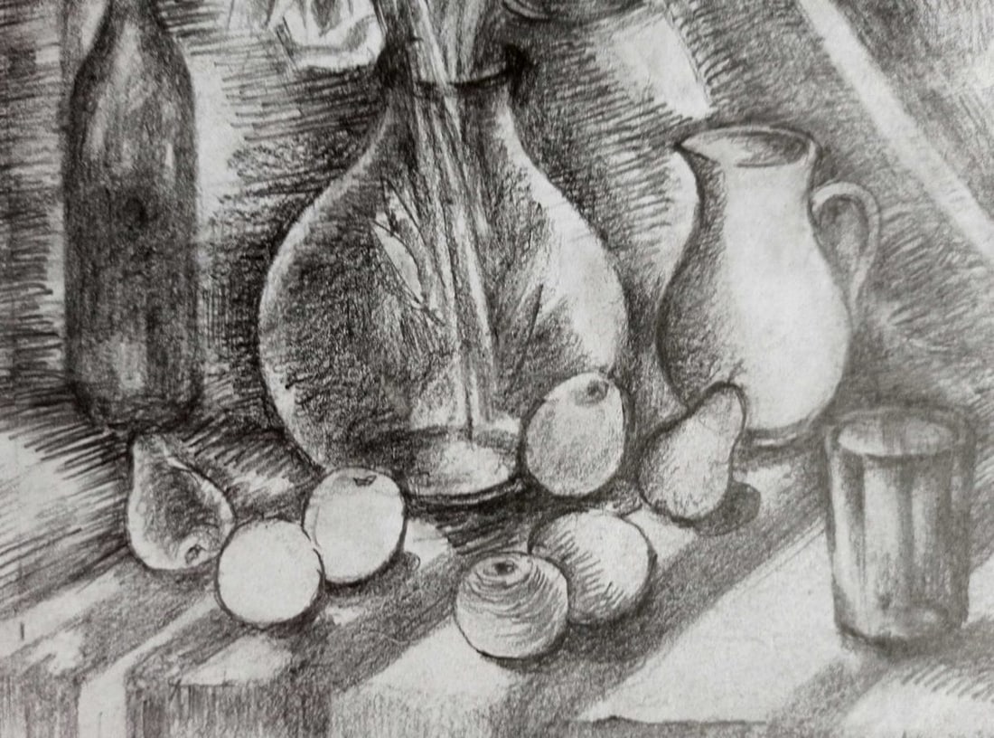 Pencil painting Still life Peter Tovpev - 3