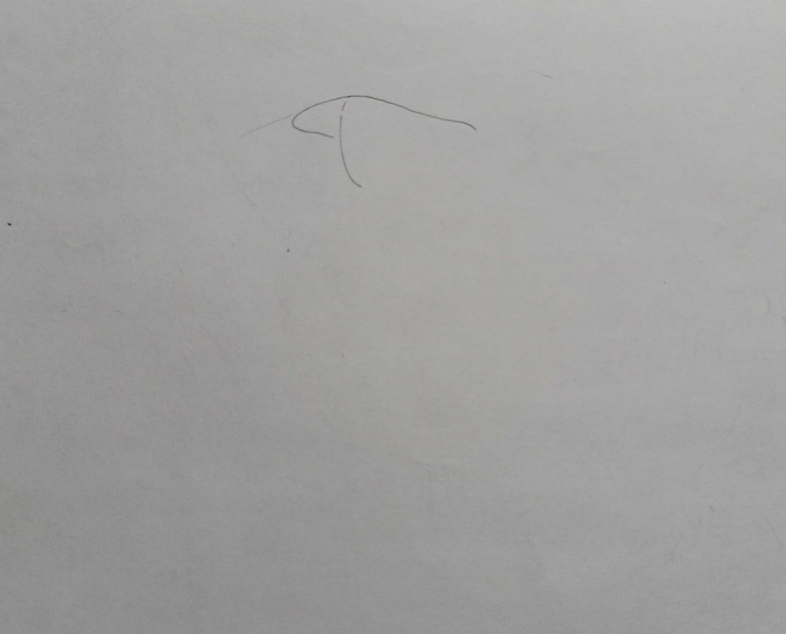 Abstract pencil painting Portrait of naked girls Peter Tovpev - 4