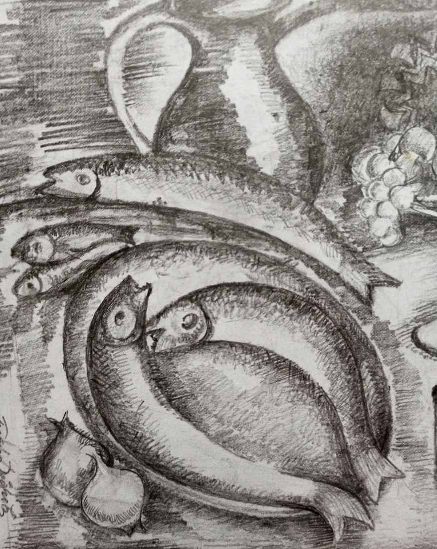 Pencil painting Still life Peter Tovpev - 2