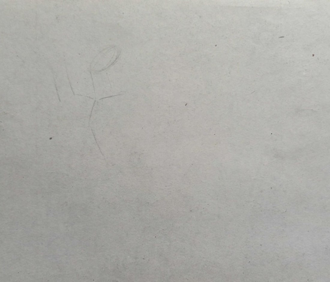 Abstract pencil painting Portrait of a naked girl Peter Tovpev - 5