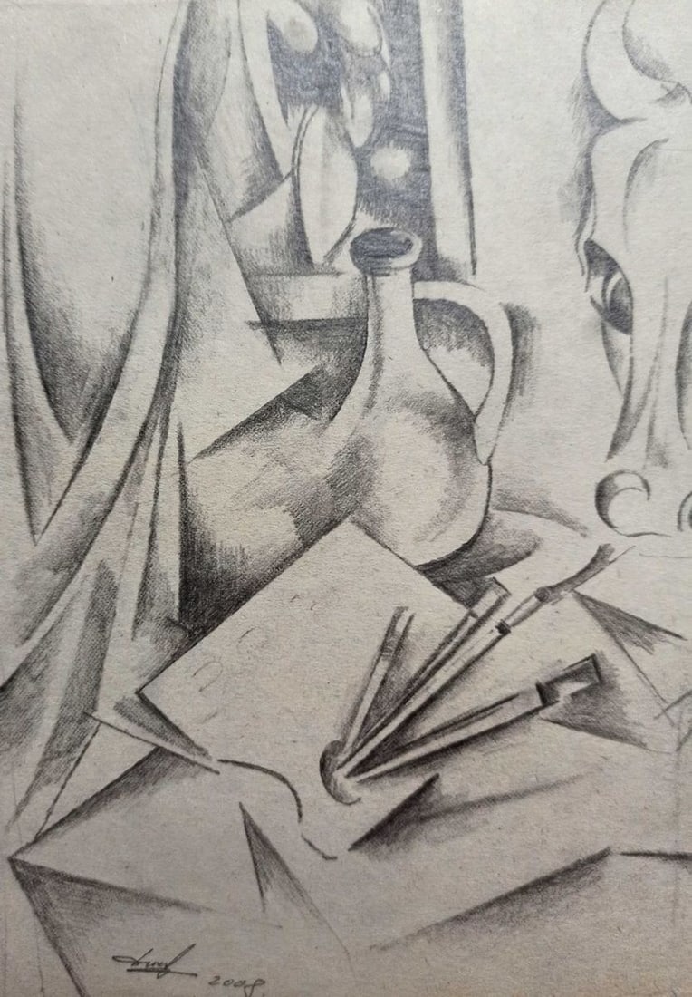 Pencil painting Still life Peter Tovpev - 2
