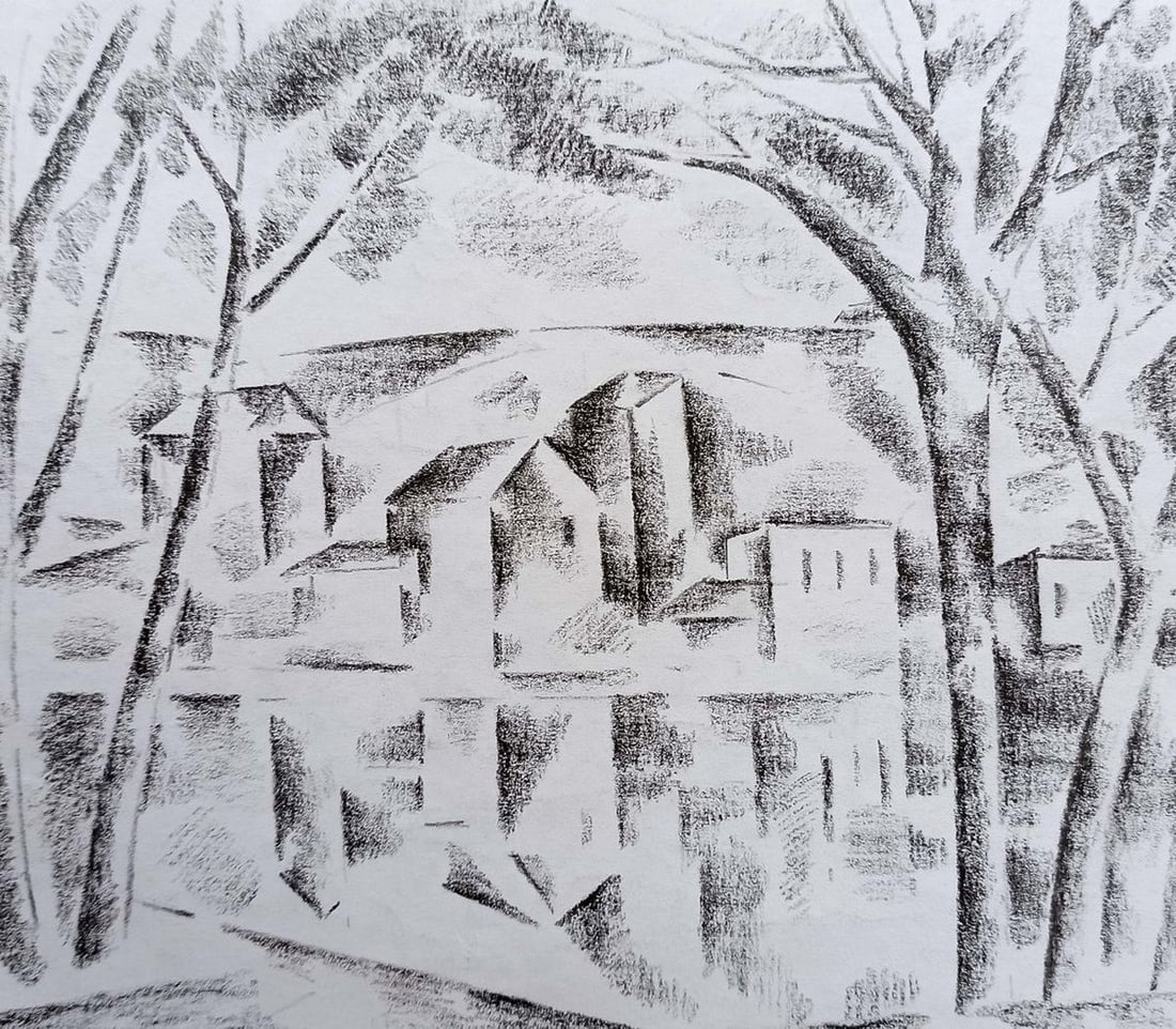 Abstract pencil painting Landscape Peter Tovpev: Title: Abstract pencil painting Landscape Peter Tovpev Description: NoDobr 318 *** ABOUT THIS PAINTING *** * TITLE: "Landscape" * ARTISTS: Peter Tovpev * SIZE: 17x20 cm/'6.69x7.87 inches' * MEDIUM: pe
