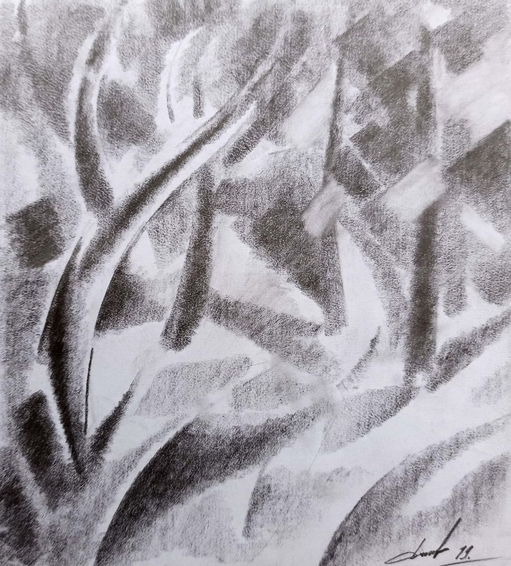 Abstract pencil painting Fog Peter Tovpev (1 of 4)