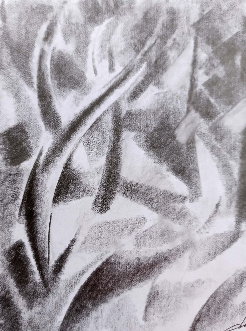 Abstract pencil painting Fog Peter Tovpev - 2