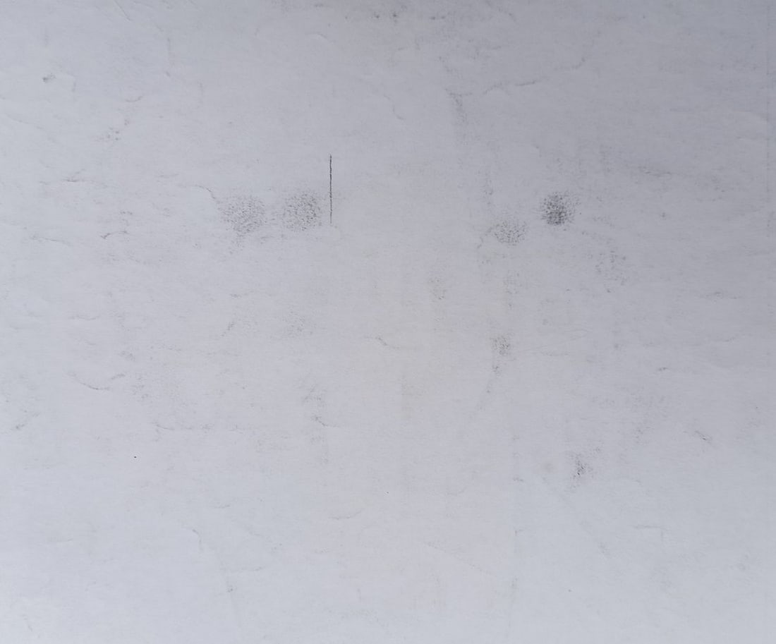 Abstract pencil painting Winter motive Peter Tovpev - 4