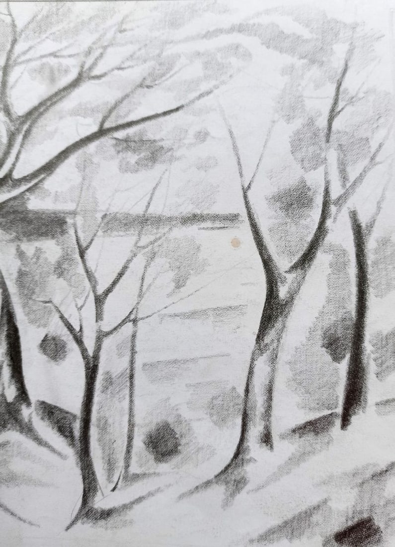 Abstract pencil painting Dnieper Peter Tovpev - 3
