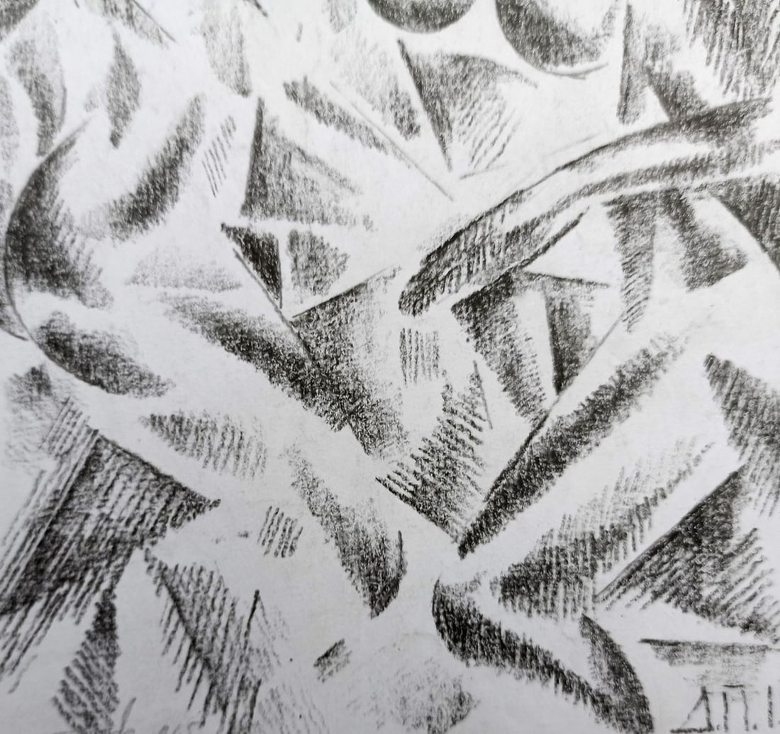 Abstract pencil painting Naked girls Peter Tovpev - 3