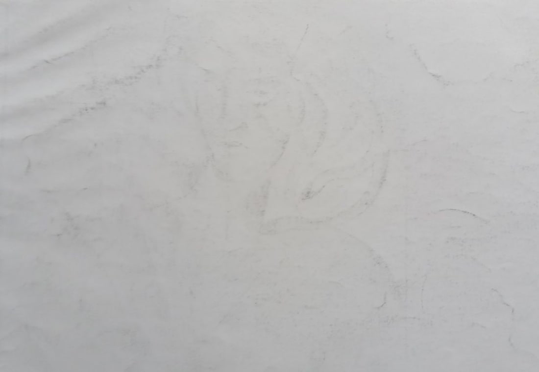 Abstract pencil painting Portrait of a naked girl Peter Tovpev - 4