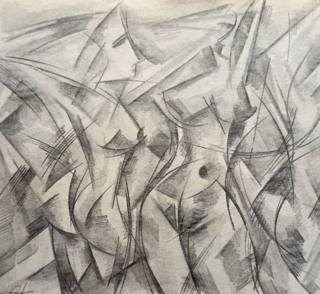 Abstract pencil painting Portrait of naked girls Peter Tovpev: Title: Abstract pencil painting Portrait of naked girls Peter Tovpev Description: NoDobr 441 *** ABOUT THIS PAINTING *** * TITLE: "Portrait of naked girls" * ARTISTS: Peter Tovpev * SIZE: 18x20