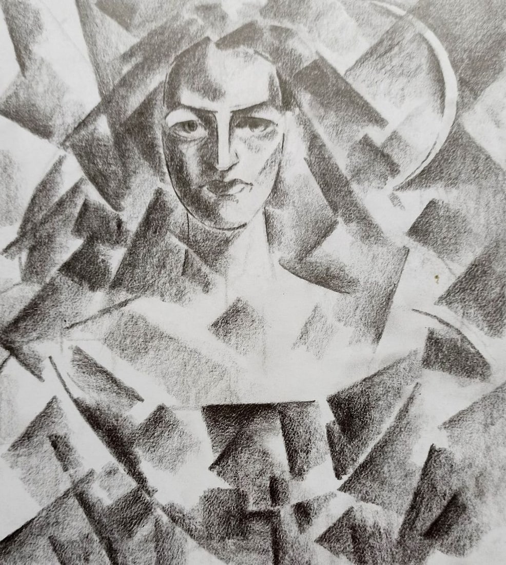 Abstract pencil painting Portrait of a girl Peter Tovpev: Title: Abstract pencil painting Portrait of a girl Peter Tovpev Description: NoDobr 454 *** ABOUT THIS PAINTING *** * TITLE: "Portrait of a girl" * ARTISTS: Peter Tovpev * SIZE: 20x18 cm/'7.87x7.08